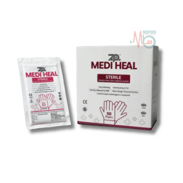 Sterile Surgical Gloves: Latex-Based and Powder-Free(Pack Of 50) - Image 2