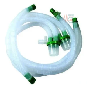 Ventilator Breathing Circuit with Dual Water Traps – Disposable (Set of 3)