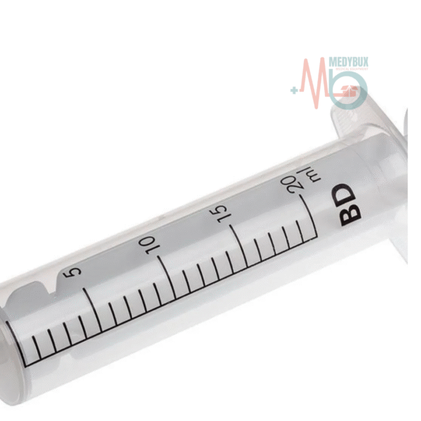 BD Discardit II Syringe 20ml Without Needle ( Pack of 80) - Image 2