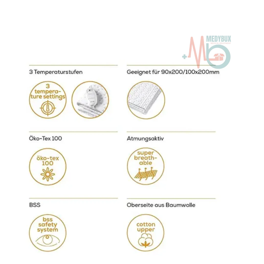 Beurer Compact Electric Heating Blanket Single Bed - Image 3
