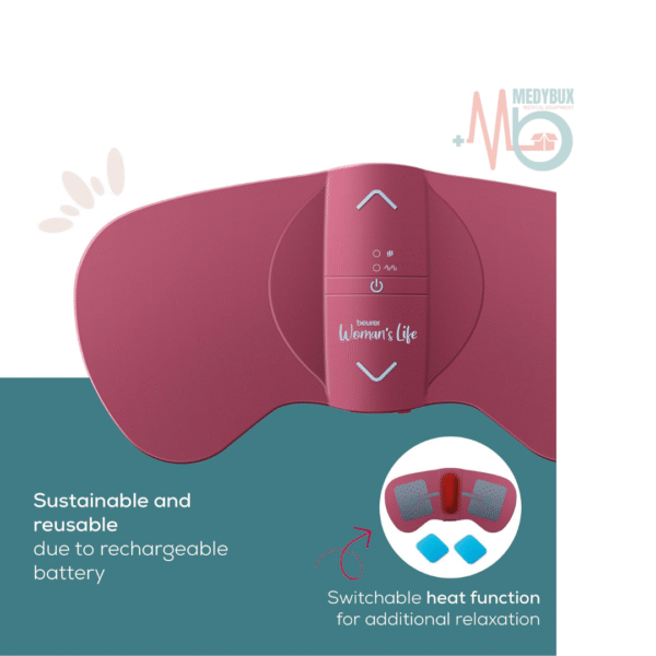 Beurer EM50 Menstrual Relax TENS and Heat for Natural Menstrual Pain Relief - Image 2