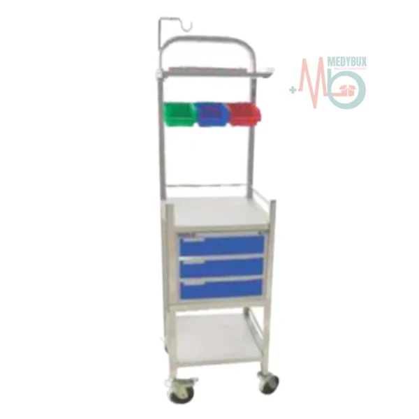 Mini Crash Cart Trolley Vertical