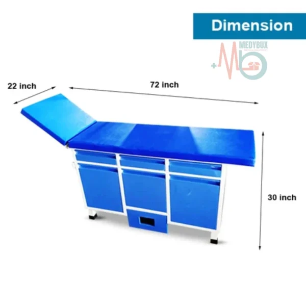 Examination Couch Drawer Cabinet with Footstep
