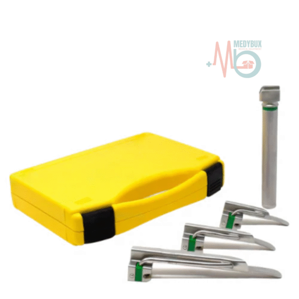 Fiber-Optic-LED-Laryngoscope-Set-Miller-Stainless-Steel-Blades