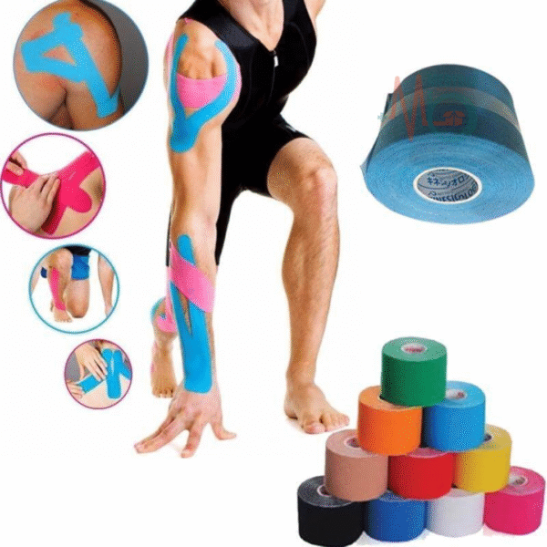 Generic-Kinesio-Taping-Athletic-Kinesiology-Sport-Tape-5m-x-5cm-Pack-of-2