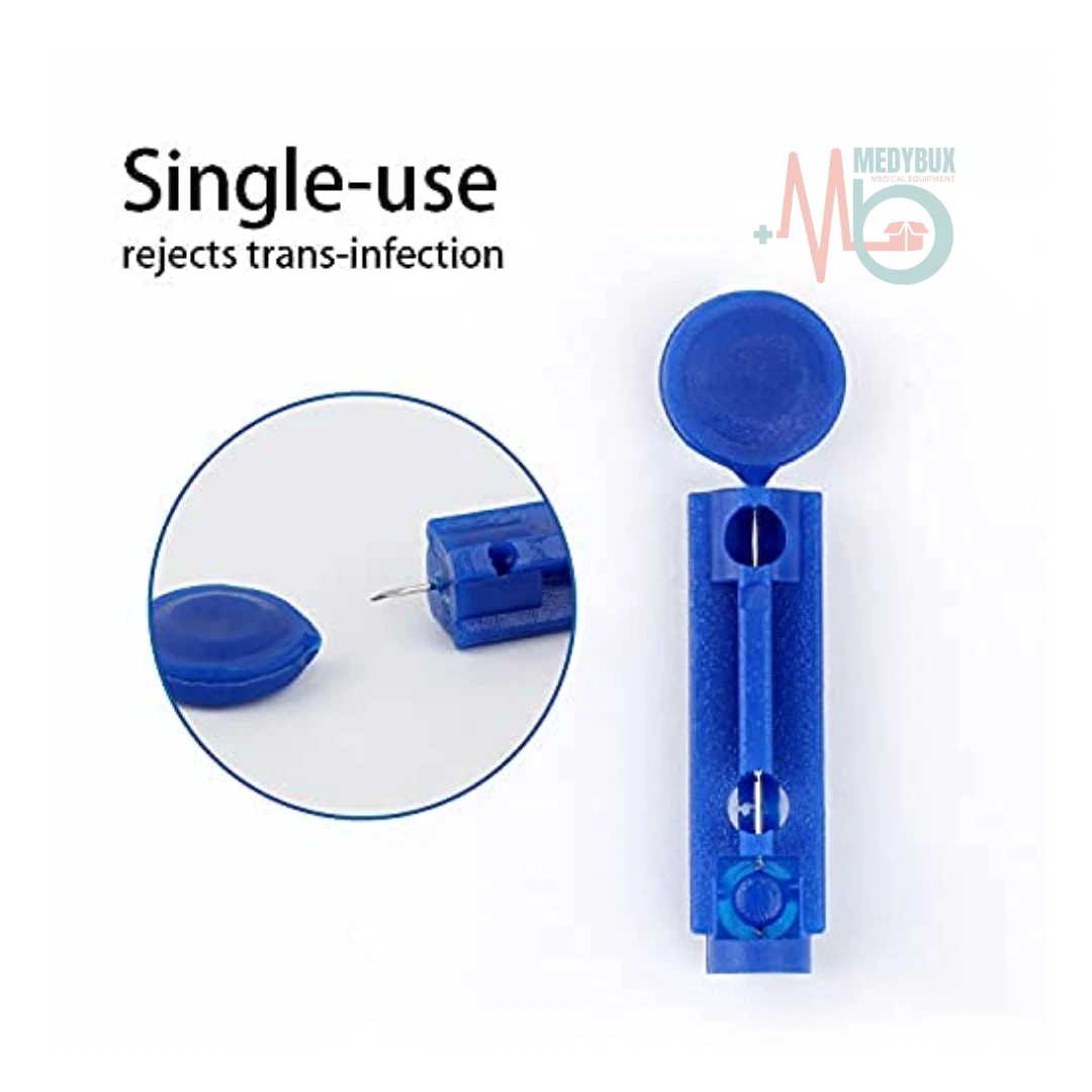 Generic Round Shape Blood Lancets for Glucometer - Pack Of 100 - Image 4