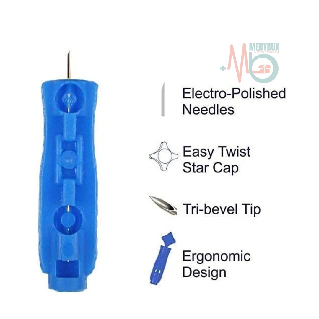 3 / 5 – Generic Round Blood Lancets - Pack Of 100 (2).webp