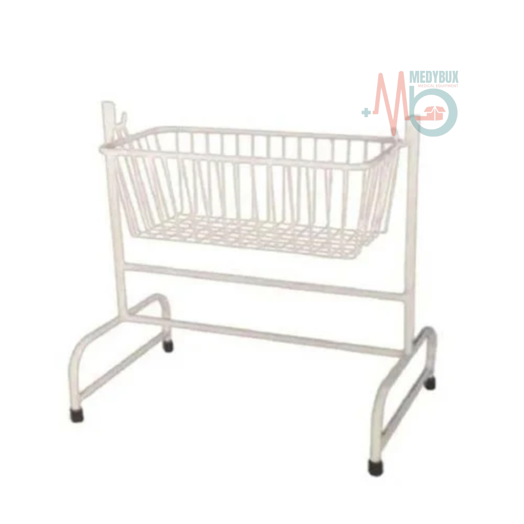 Hospital Baby Cradle Mild Steel with Mattress