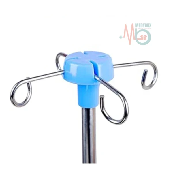 IV Stand 4 Hooks Stainless Steel Pipe with Plastic Base – JHE-IV085
