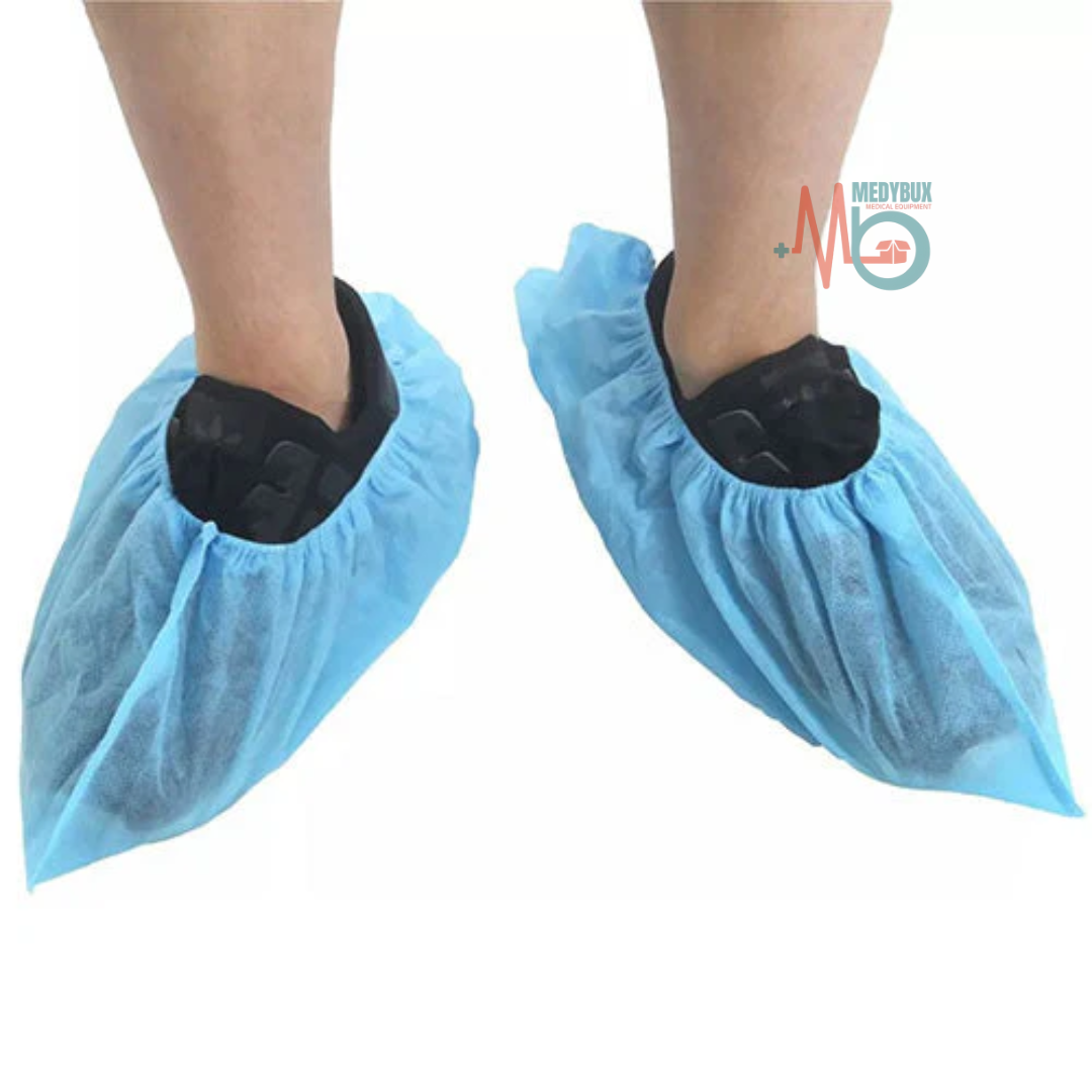Non-Woven Disposable Shoe Covers – 100 Pieces per Pack (Set of 4 Packs)