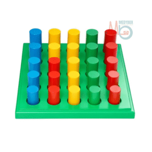 Peg Board Round Shape & Different Color With 25 Pegs