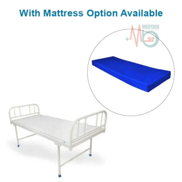 Plain Patient Hospital Bed MS Pipe Frame - Image 2