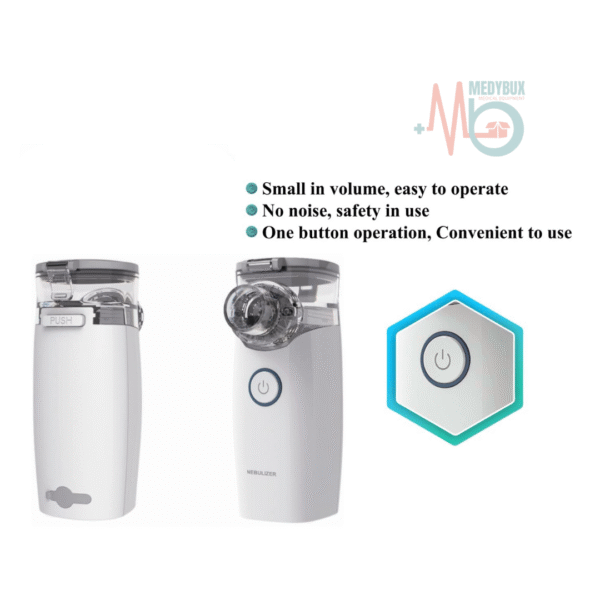 Portable Ultrasonic Mesh Nebulizer Machine Cool Mist Nebulizer with Rechargeable Batteries - Image 2