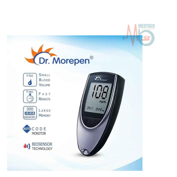 Dr Morepen BG03 Glucometer With 25 Test Strips - Image 2