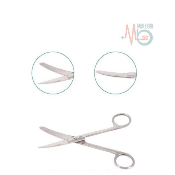 1 / 2 – Dressing Scissors Stainless Steel (Curved) Blunt Sharp Delux Quality (1).png
