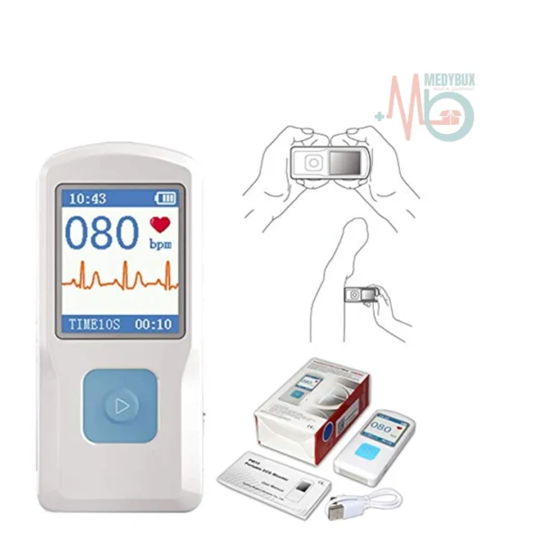 Portable Finger Touch ECG Monitor PM-10 for Home and Clinic Use - Image 2