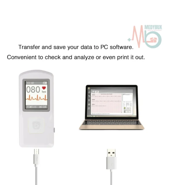 Portable Finger Touch ECG Monitor PM-10 for Home and Clinic Use - Image 4