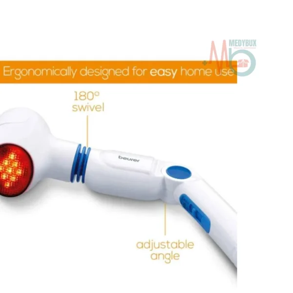 Beurer MG 40 12W Infrared White Rotating Head Body Massager - Image 2